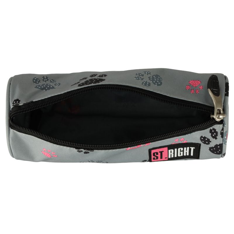 Piórnik szkolny saszetka tuba St. Right szary - obrazek 4