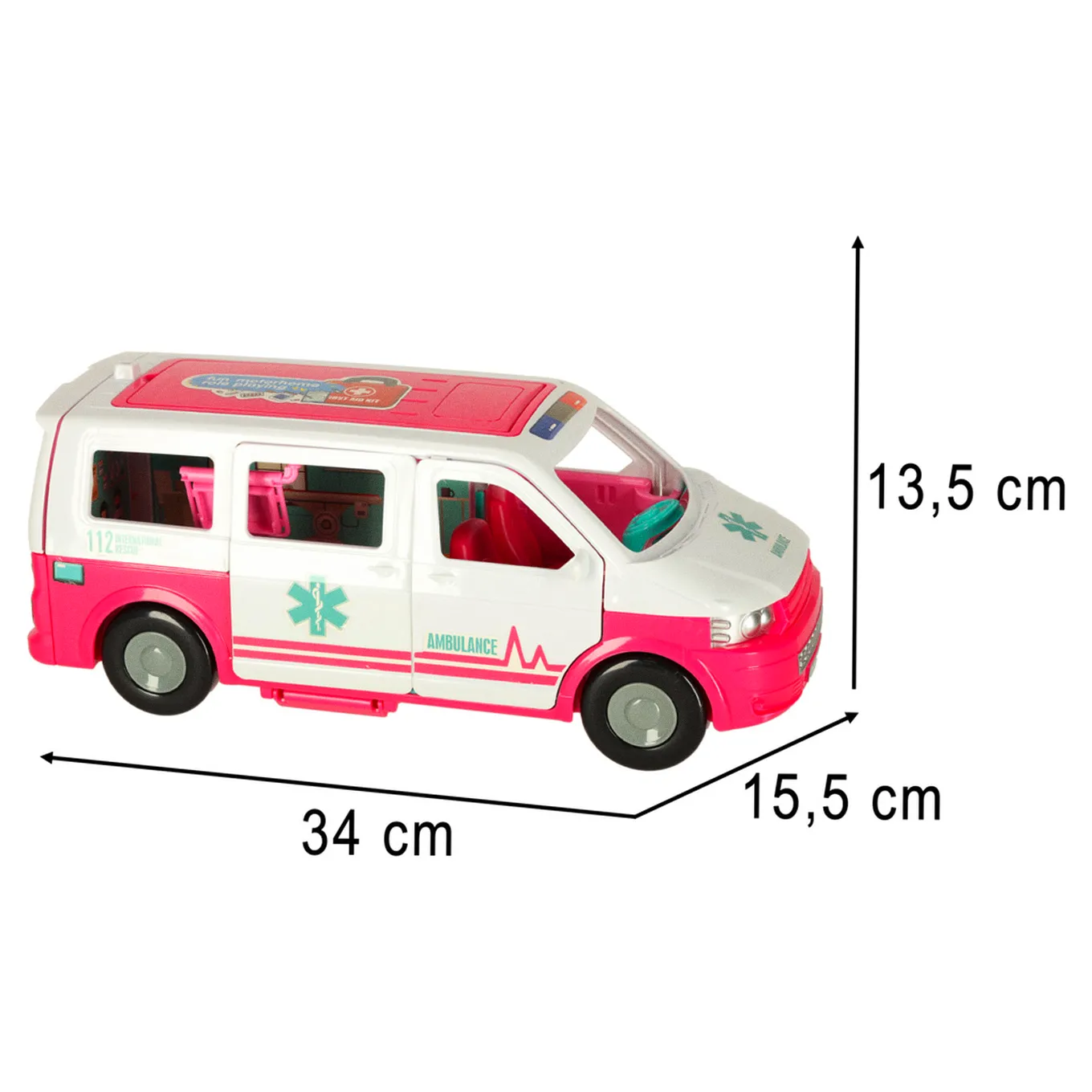 Karetka pogotowia ambulans mobilny szpital lalka akcesoria - obrazek 11