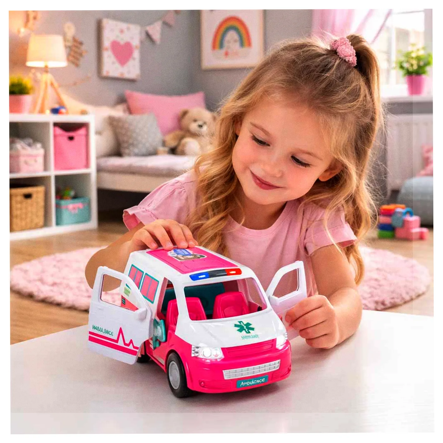 Karetka pogotowia ambulans mobilny szpital lalka akcesoria - obrazek 13