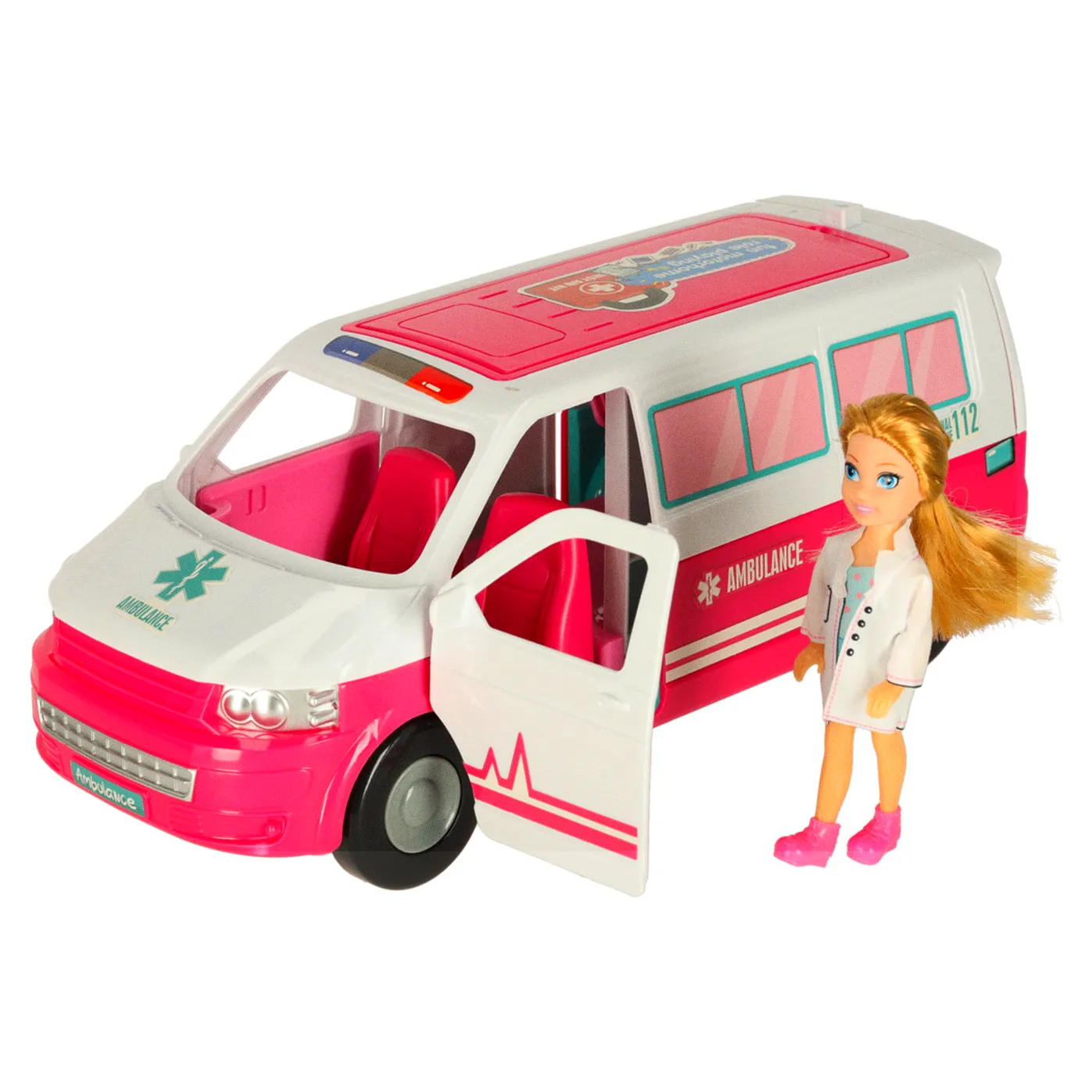 Karetka pogotowia ambulans mobilny szpital lalka akcesoria - obrazek 5