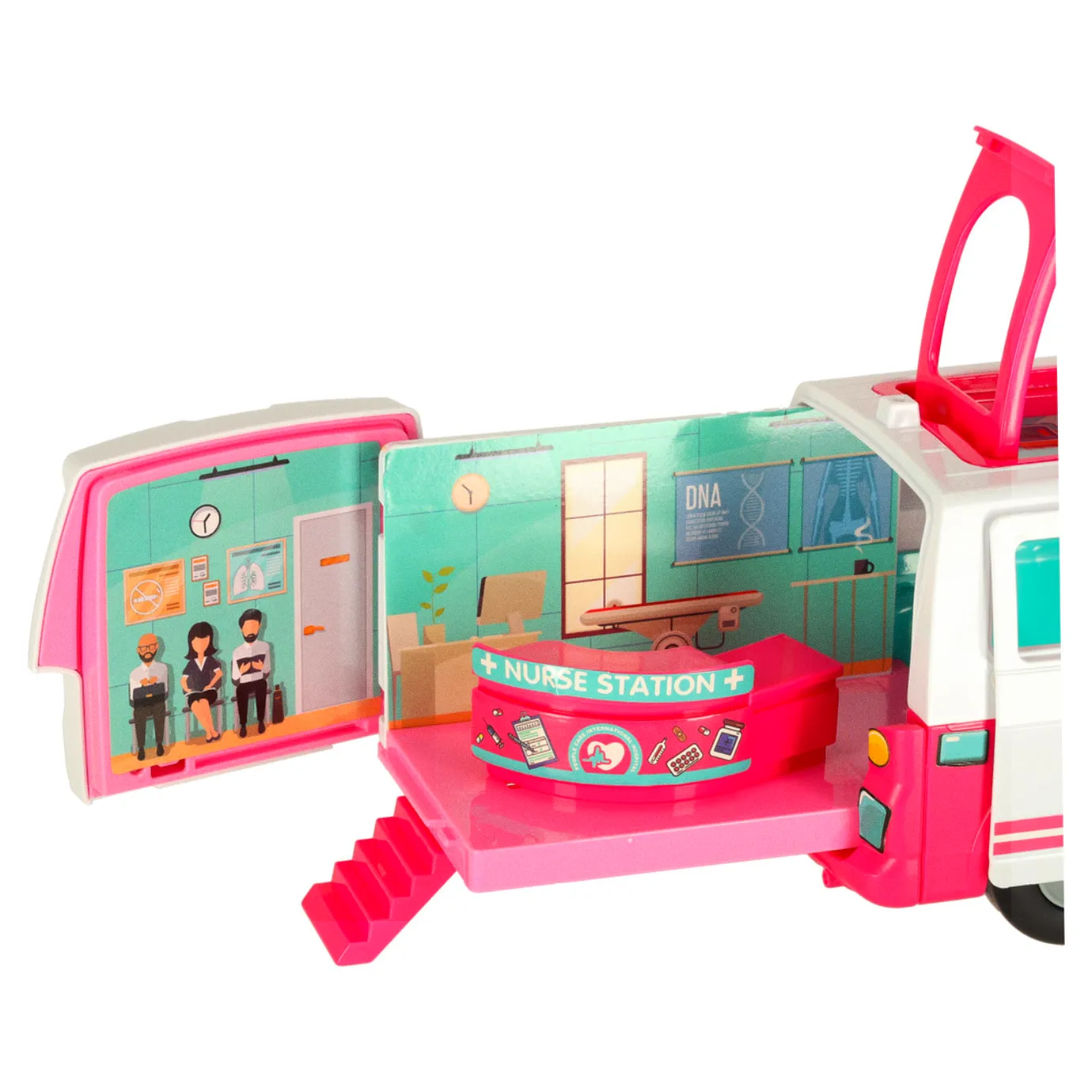 Karetka pogotowia ambulans mobilny szpital lalka akcesoria - obrazek 10