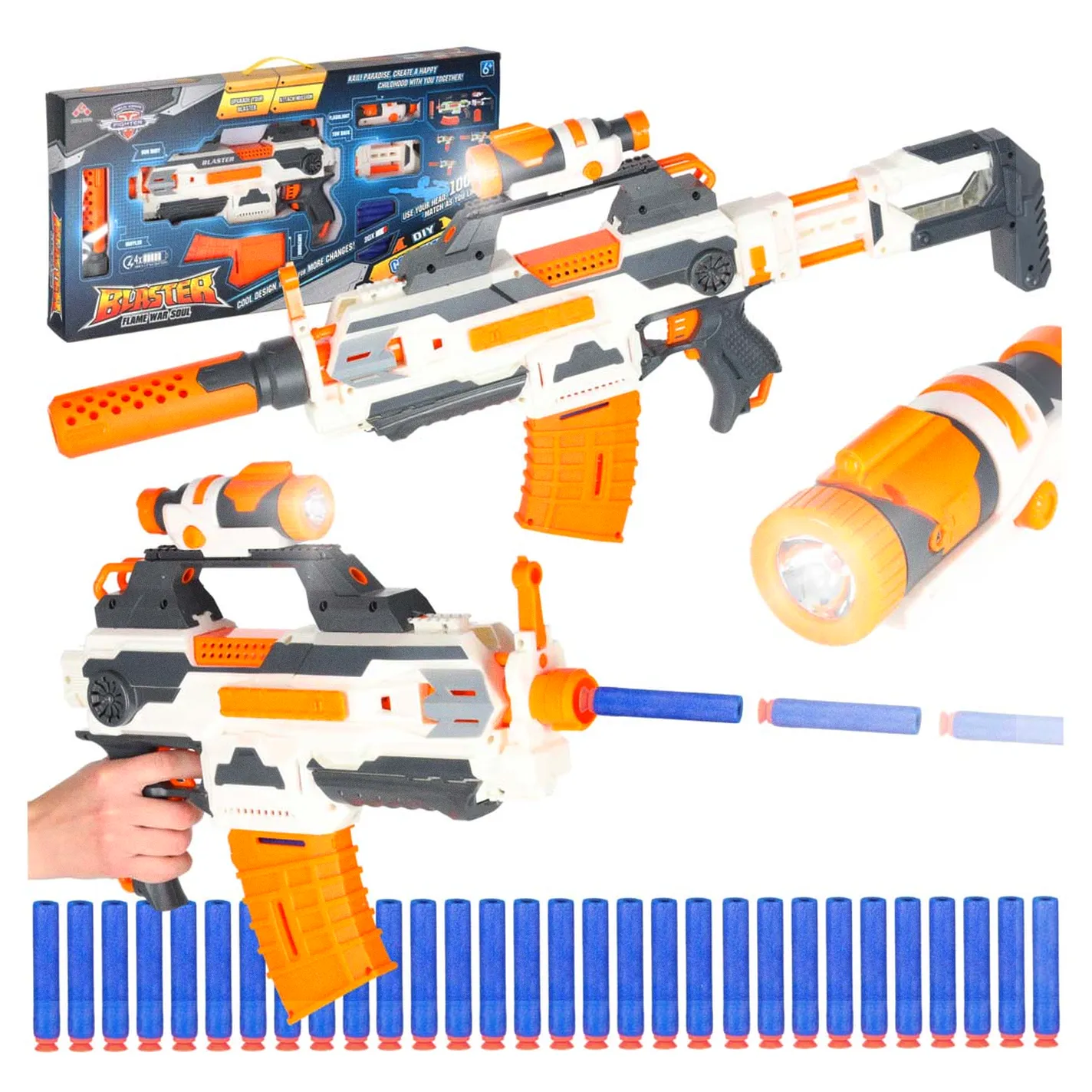 KARABIN BLASTER MODULAR 4w1 30 strzałek