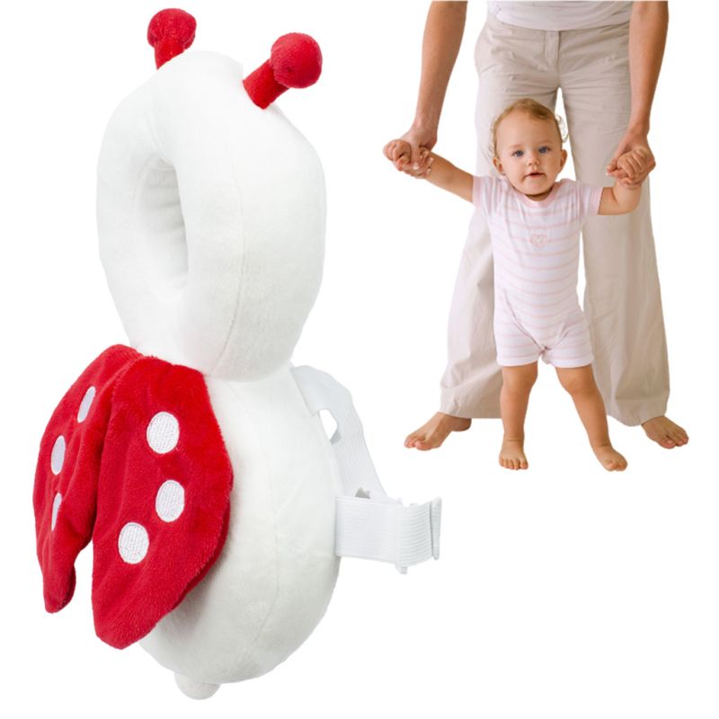 Ochrona głowy poduszka do nauki chodzenia plecak bezpieczeństwa przed upadkiem biedronka - obrazek 6