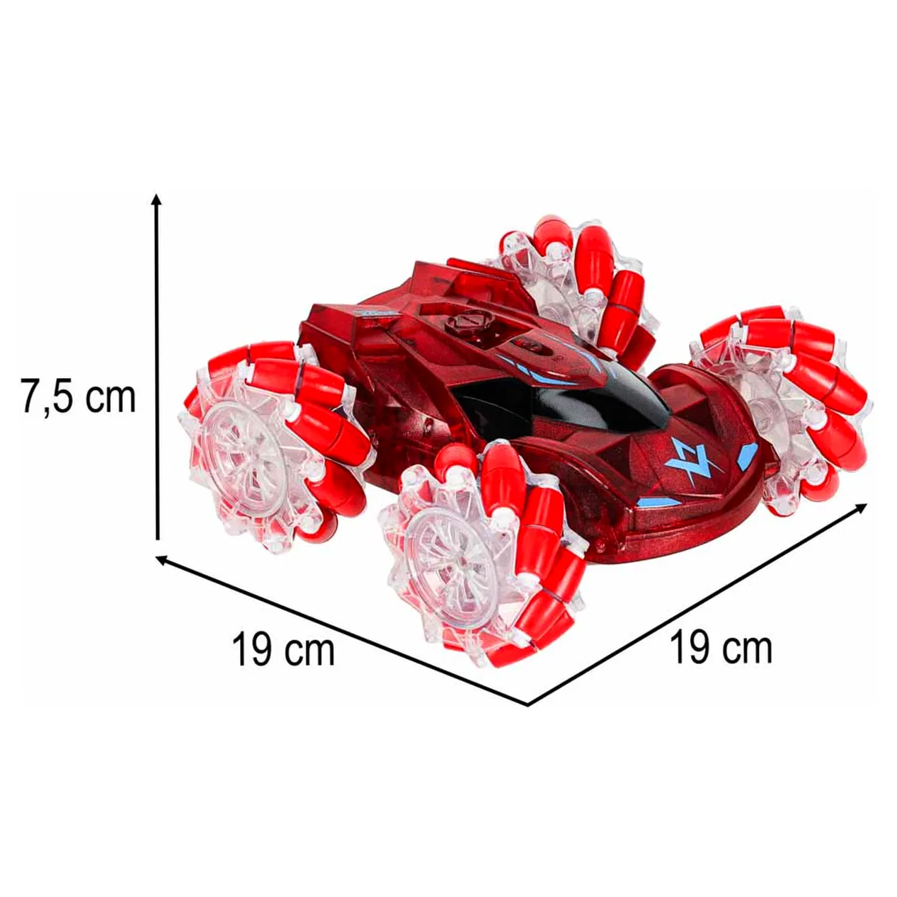 Samochód zdalnie sterowany na pilota Drift Off-Road REVOLT Slydz Vapor Racer 360 czerwony - obrazek 8