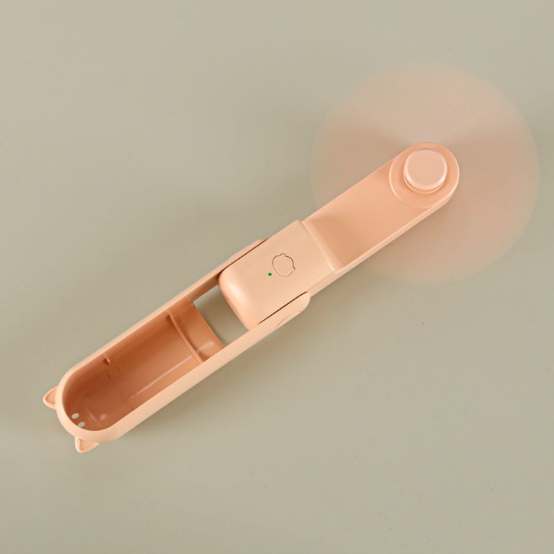 Wiatrak biurkowy wentylator mini ręczny składany wiatraczek przenośny USB różowy - obrazek 14