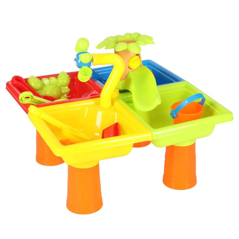 Stolik wodny cztery części piaskownica łopatki konewka stołek - obrazek 2