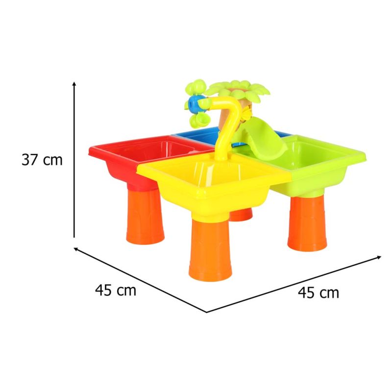 Stolik wodny cztery części piaskownica łopatki konewka stołek - obrazek 11