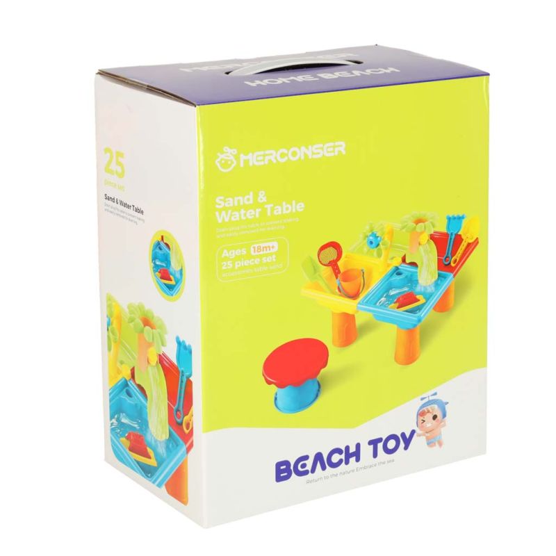 Stolik wodny cztery części piaskownica łopatki konewka stołek - obrazek 12