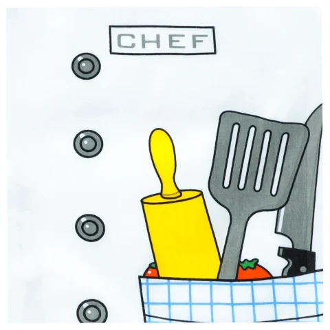 Kostium strój karnawałowy przebranie szef kuchni fartuch czapka szefa kuchni zestaw 3-8 lat