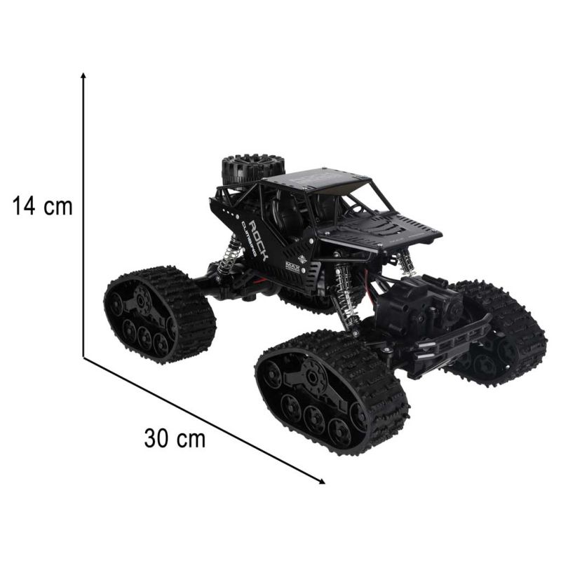 Samochód zdalnie sterowany na pilota RC Rock Crawler 4x4 LHC012 auto 2w1 czarny - obrazek 13