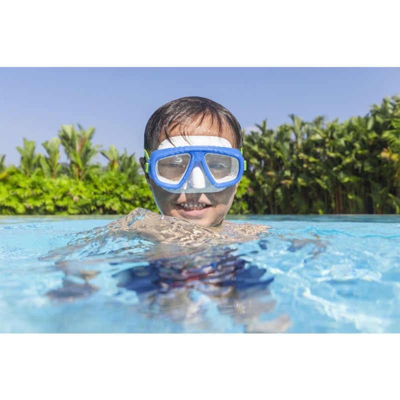Okulary do pływania maska BESTWAY 22011 niebieskie - obrazek 3