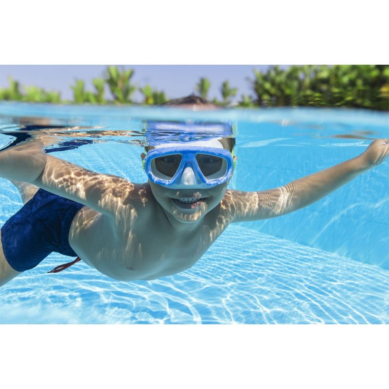 Okulary do pływania maska BESTWAY 22011 niebieskie - obrazek 4