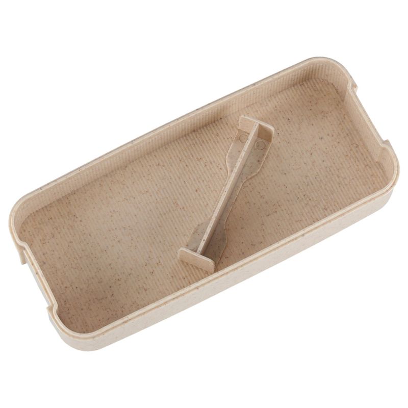 Lunch box śniadaniówka pudełko śniadaniowe z przegródkami dzielone 750ml beżowe - obrazek 8