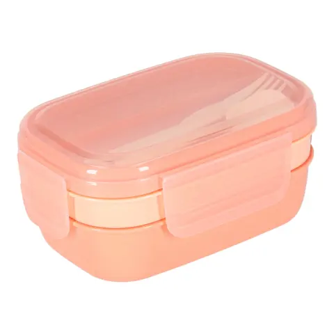 Lunch box śniadaniówka pudełko śniadaniowe z przegródkami dzielone 1900ml pomarańczowe