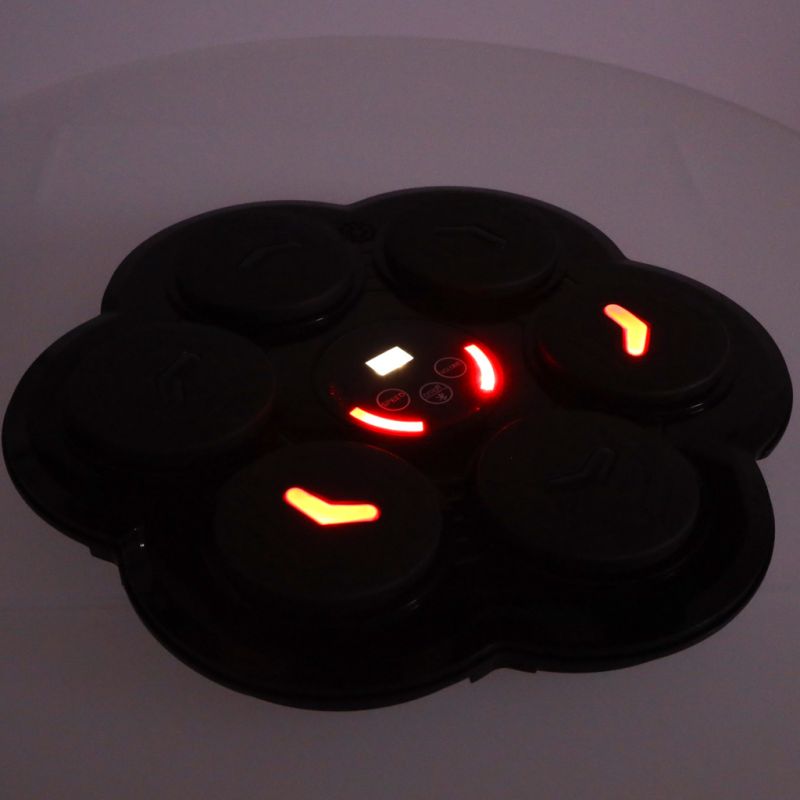 Tarcza bokserska treningowa na ścianę trenażer muzyka LED USB rękawice - obrazek 11