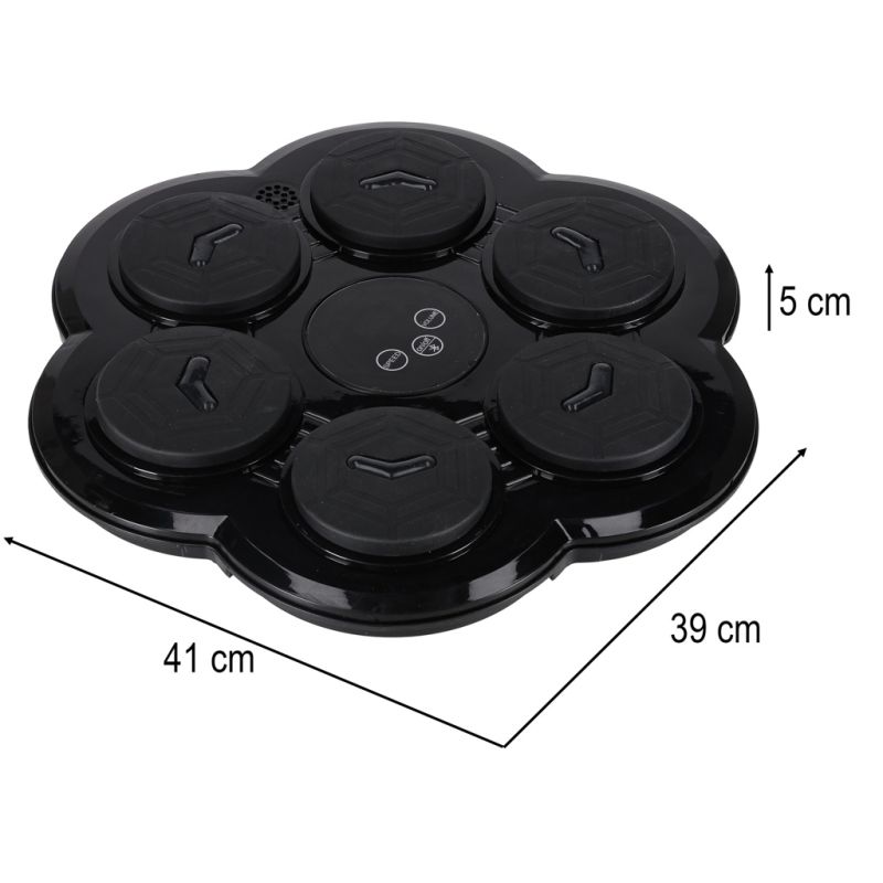 Tarcza bokserska treningowa na ścianę trenażer muzyka LED USB rękawice - obrazek 12