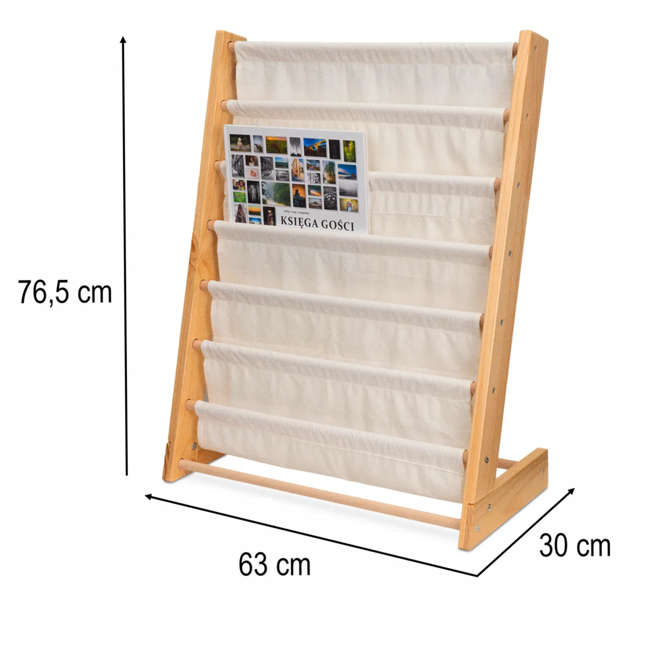 Regał na książki dla dzieci stojak półka 76,5cm - obrazek 11