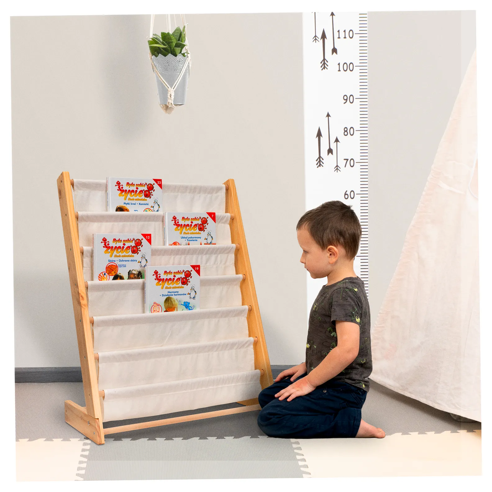 Regał na książki dla dzieci stojak półka 76,5cm - obrazek 10