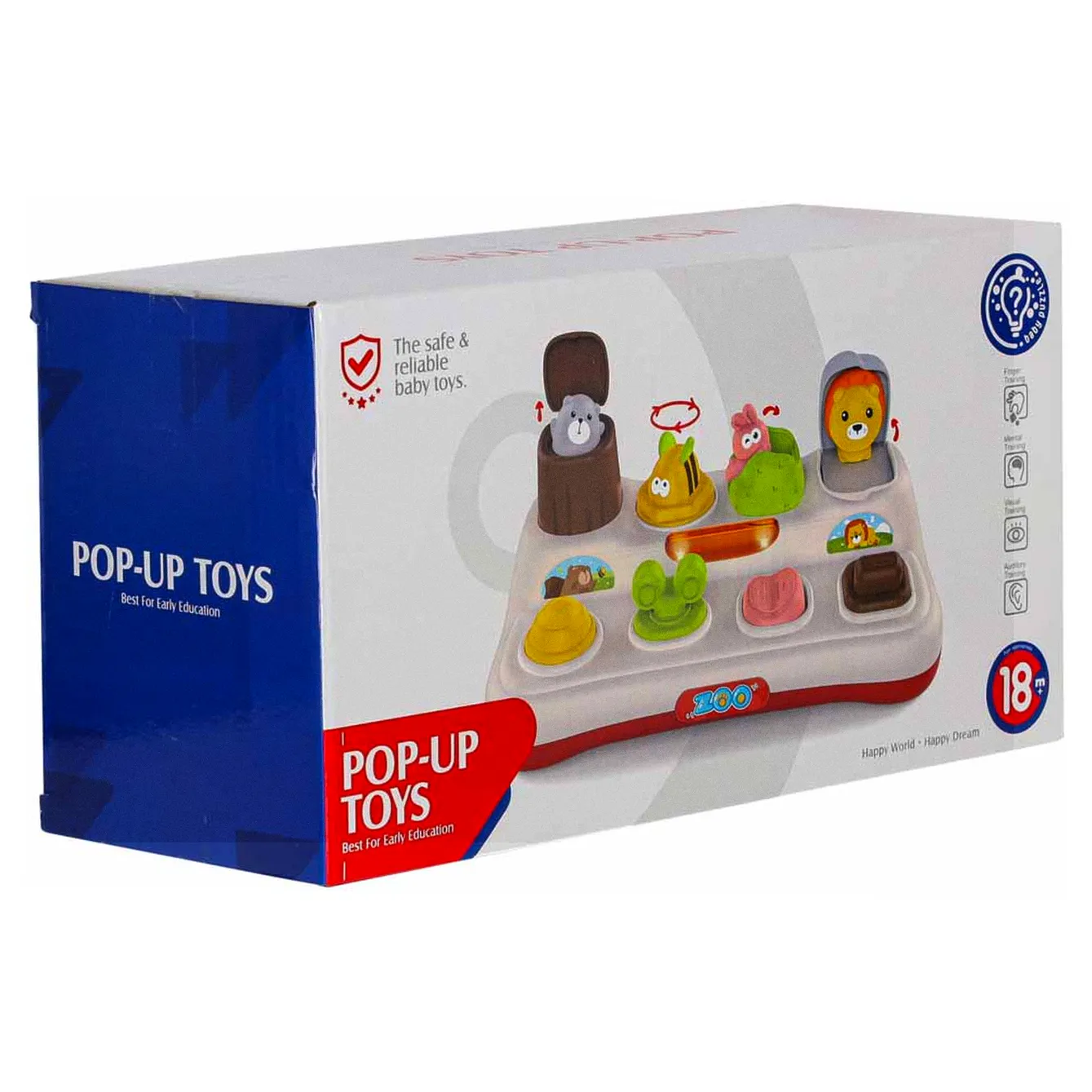 Zabawka edukacyjna pop-up wyskakujące zwierzątka światła dźwięk - obrazek 11