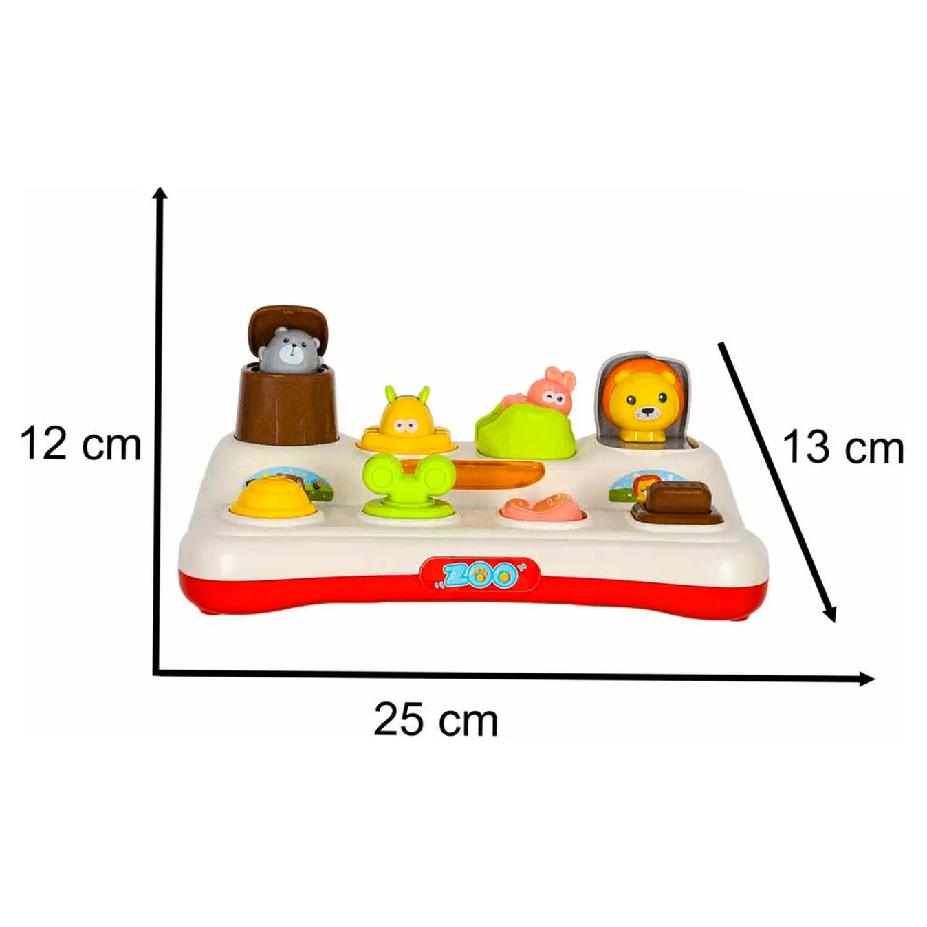 Zabawka edukacyjna pop-up wyskakujące zwierzątka światła dźwięk - obrazek 12