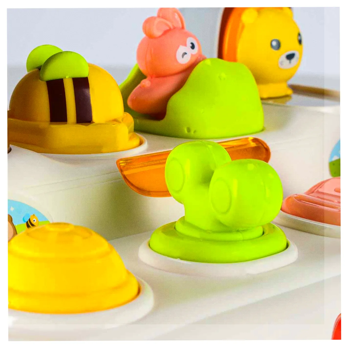 Zabawka edukacyjna pop-up wyskakujące zwierzątka światła dźwięk - obrazek 6