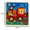 Puzzle drewniane sorter układanka straż pożarna