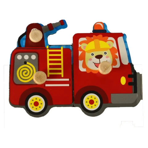 Puzzle drewniane sorter układanka straż pożarna