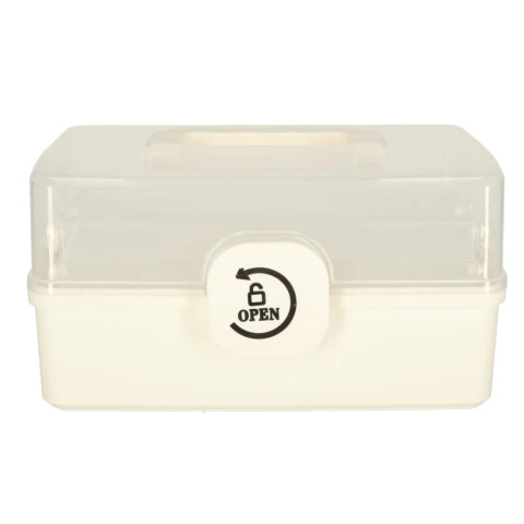 Organizer na leki pojemnik pudełko kasetka apteczka duży XL na zamek skrzynka 29x16x15cm