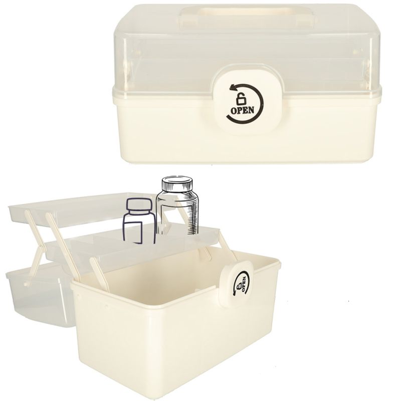 Organizer na leki pojemnik pudełko kasetka apteczka duży XL na zamek skrzynka 29x16x15cm - obrazek 10