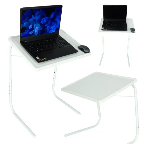 Stolik pod laptopa do laptopa stół wielofunkcyjny składany regulowany 69cm biały