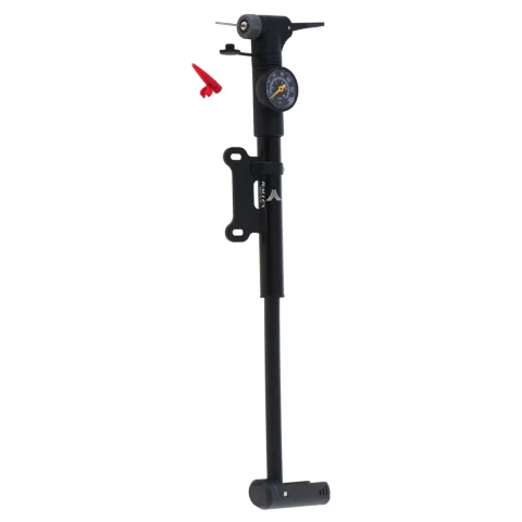 Pompka do roweru z manometrem RALLEX rowerowa ręczna do piłki materaca z uchwytem na rower