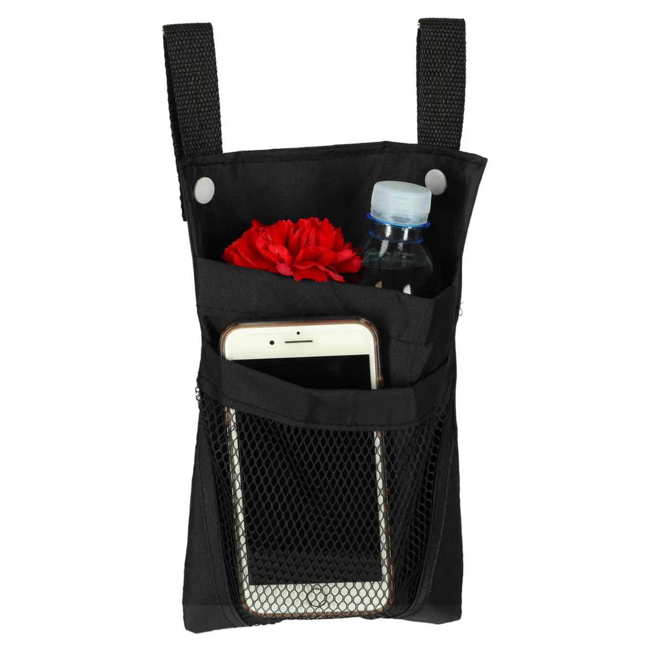 Torba na rower hulajnogę kierownicę telefon sakwa rowerowa czarna - obrazek 8