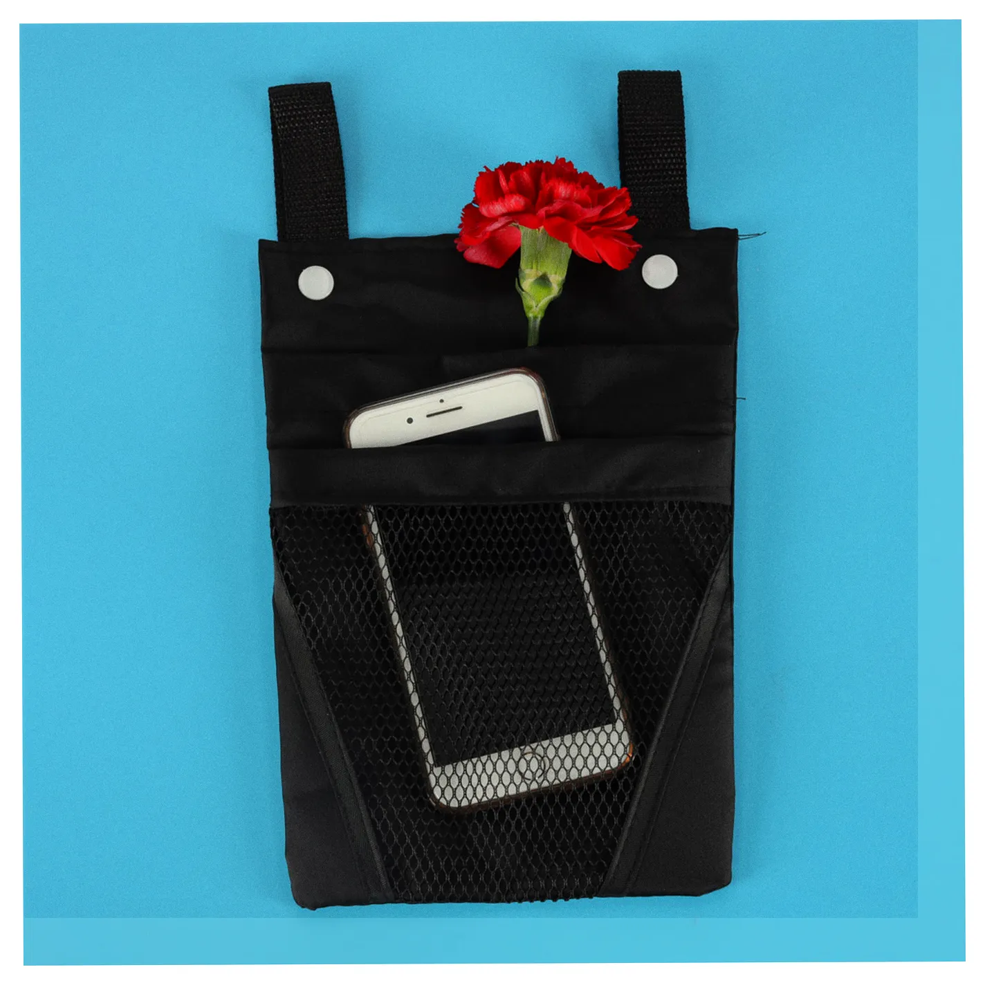 Torba na rower hulajnogę kierownicę telefon sakwa rowerowa czarna - obrazek 10