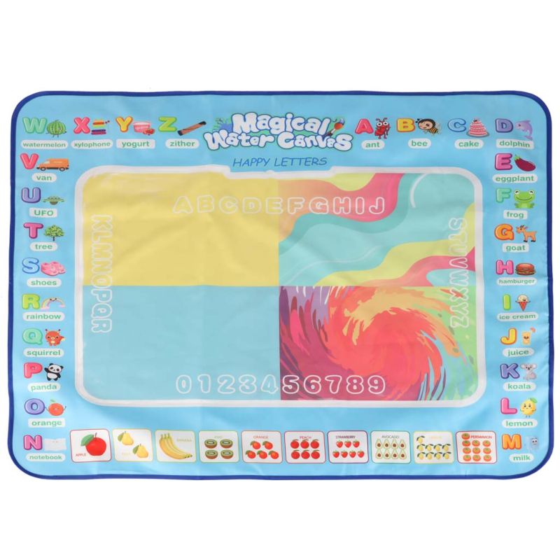 Mata wodna do malowania rysowania wodą mazaki pieczątki szablony wałek 100x80cm alfabet - obrazek 2