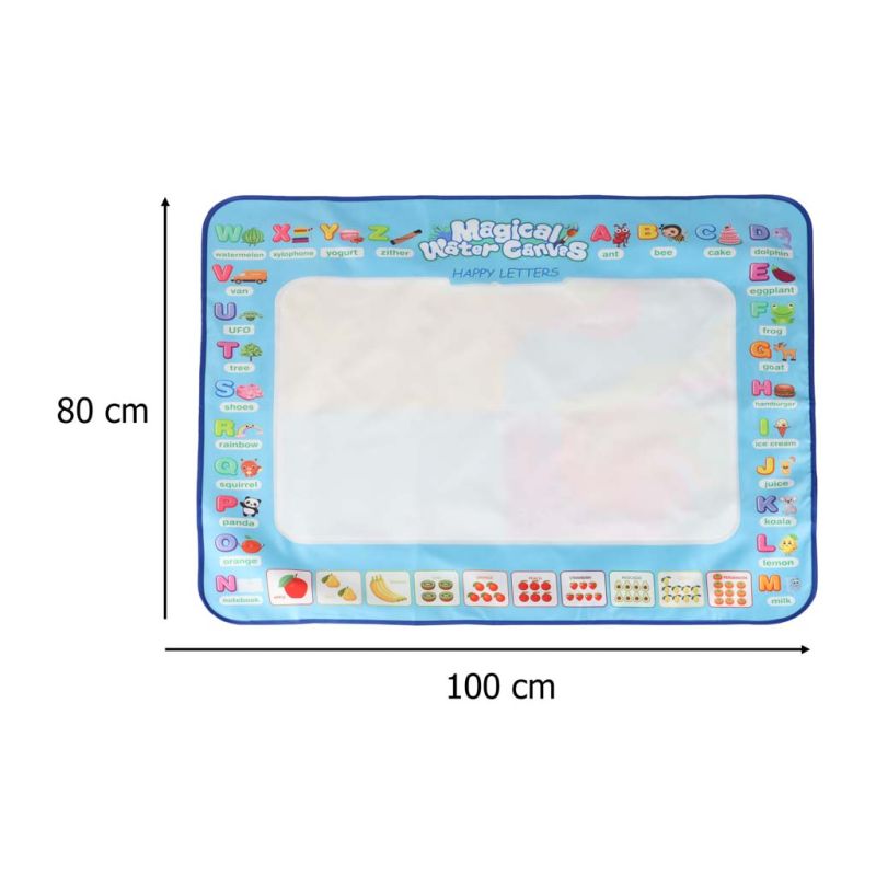 Mata wodna do malowania rysowania wodą mazaki pieczątki szablony wałek 100x80cm alfabet - obrazek 15