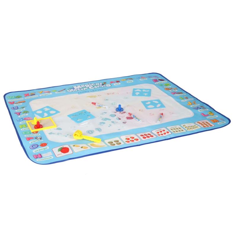 Mata wodna do malowania rysowania wodą mazaki pieczątki szablony wałek 100x80cm alfabet - obrazek 7