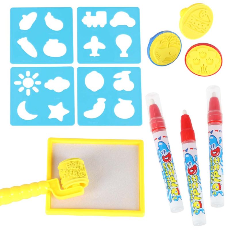 Mata wodna do malowania rysowania wodą mazaki pieczątki szablony wałek 100x80cm alfabet - obrazek 8