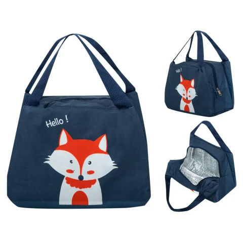 Torba termiczna na lunch jedzenie śniadaniowa izolacyjna lis pomarańczowy