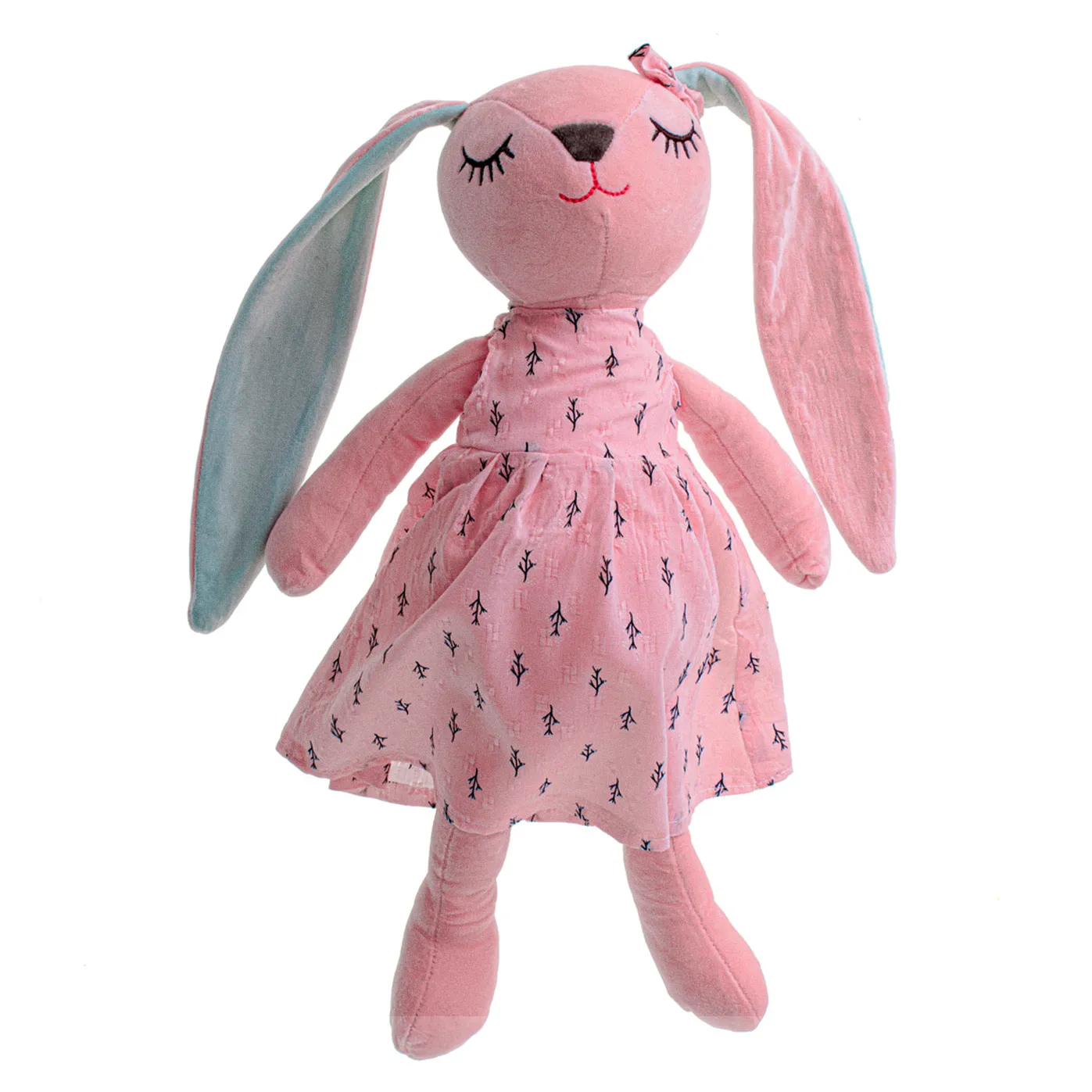 Maskotka pluszowa królik różowy 52cm - obrazek 9