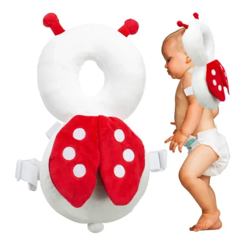 Ochrona głowy poduszka do nauki chodzenia plecak bezpieczeństwa przed upadkiem biedronka