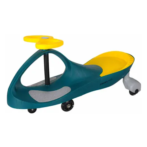 Jeździk grawitacyjny świecące koła LED butelkowy żółty