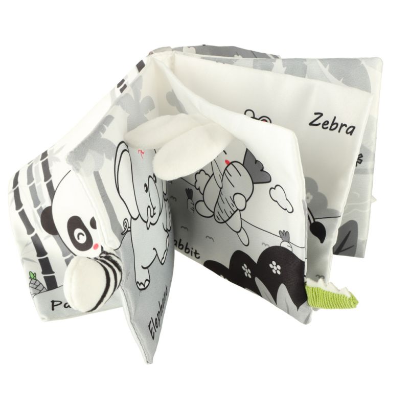 Książeczka sensoryczna miękka ogony zwierząt sowa - obrazek 5