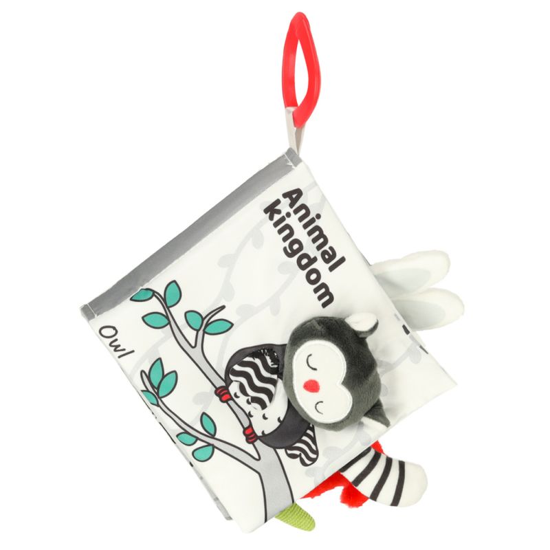 Książeczka sensoryczna miękka ogony zwierząt sowa - obrazek 7