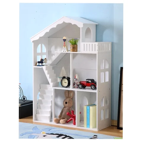 Regał na książki dla dzieci półka domek na zabawki 2w1 LULILO CALLA 116cm XXL