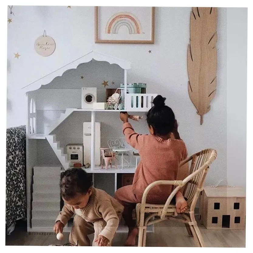 Regał na książki dla dzieci półka domek na zabawki 2w1 LULILO CALLA 116cm XXL - obrazek 8