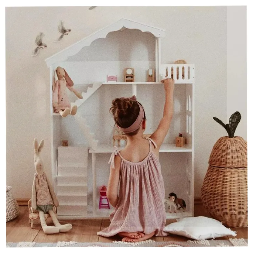 Regał na książki dla dzieci półka domek na zabawki 2w1 LULILO CALLA 116cm XXL - obrazek 9