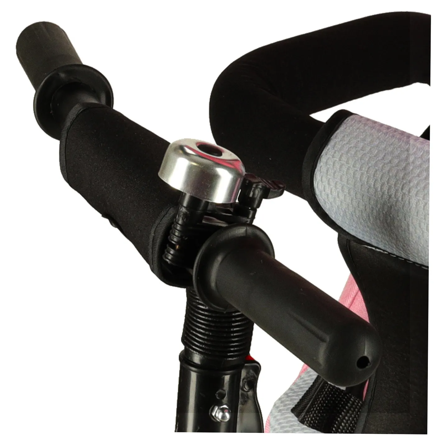 Rowerek trójkołowy Trike Fix V3 rower spacerówka 3w1 obracany 360 wolne koło różowy - obrazek 13