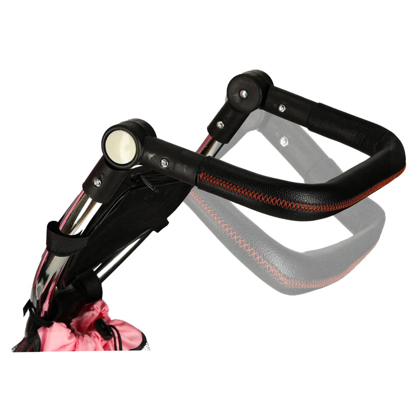 Rowerek trójkołowy Trike Fix V3 rower spacerówka 3w1 obracany 360 wolne koło różowy - obrazek 16