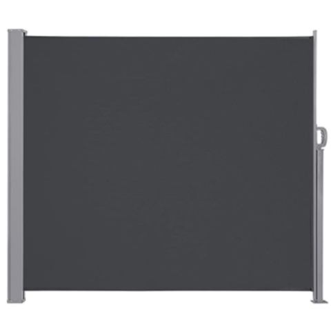 Markiza boczna tarasowa LUARO parawan zwijany 180 x 400 cm szary