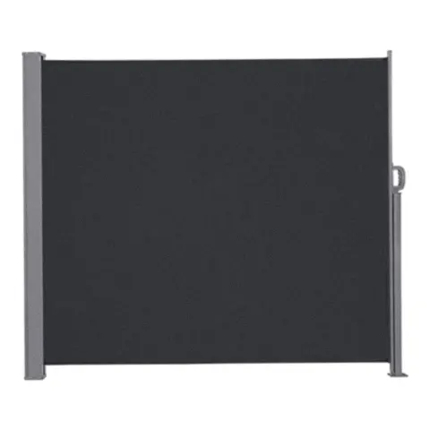 Markiza boczna tarasowa LUARO parawan zwijany 180 x 400 cm szary